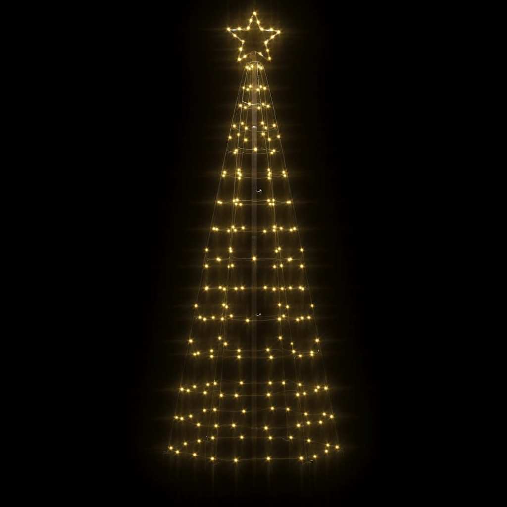LED Christmas Tree with Spikes 220 LEDs Warm White 180 cm
